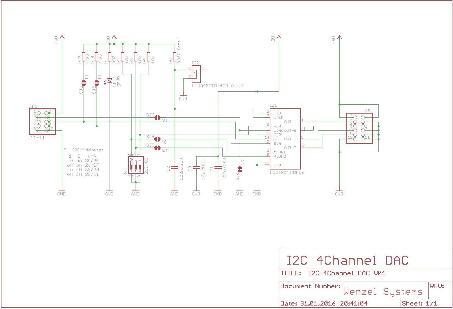 I2C 4-Kanal DAC