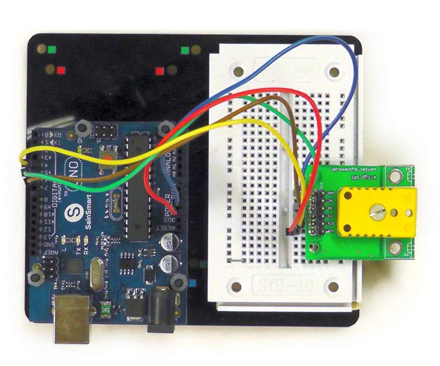SPI MAX6675 K-Typ Board mit Arduino