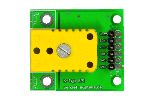 SPI MAX6675 K-Typ Board (top)